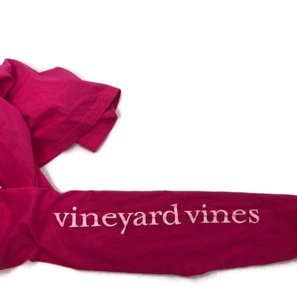 Vineyard Vines Hot Pink Hooded Long Sleeved Whale Shirt - Picture 4 of 4